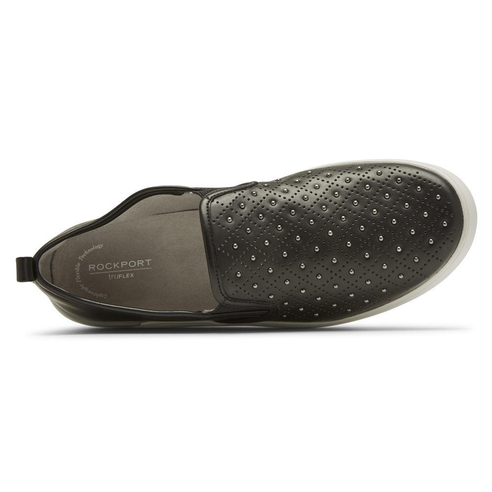 Rockport Slip-Ons Dame Svart - Truflex Parissa Studded Gore - PXUR60247